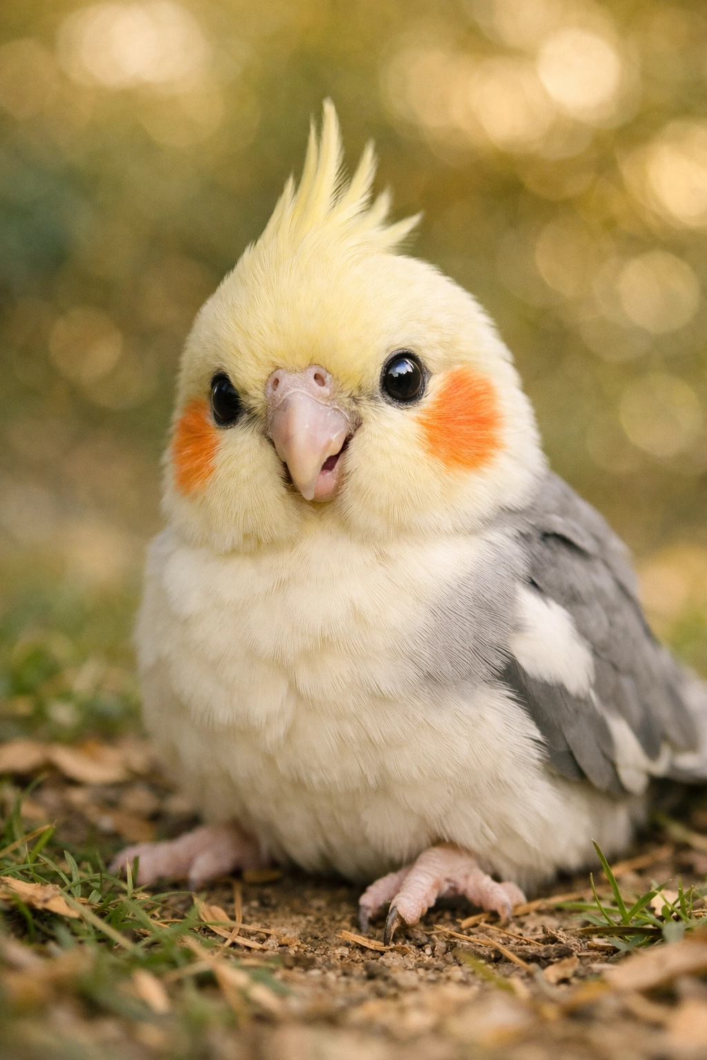Cockatiel bird - intelligent social cuddly