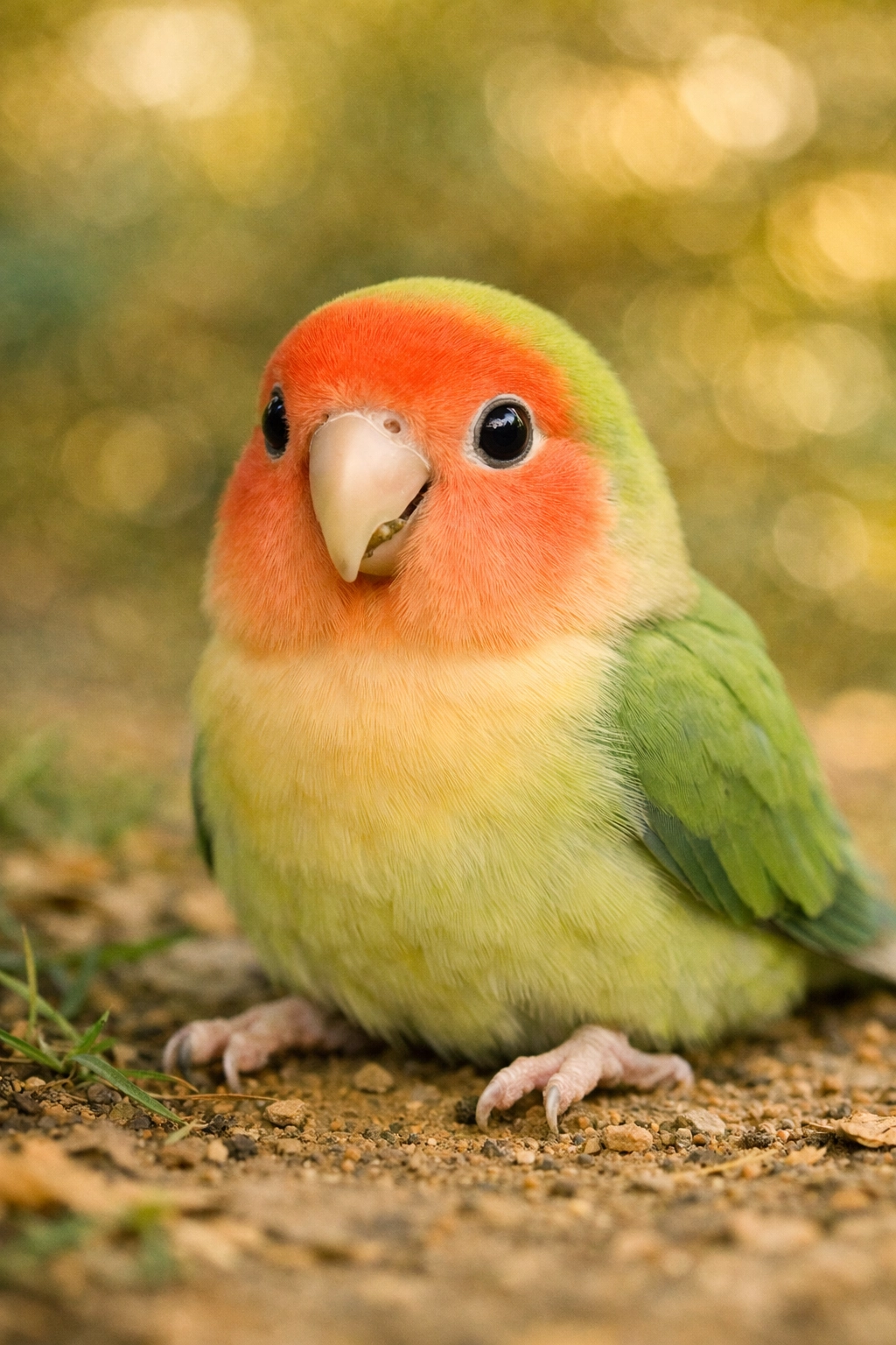 Lovebird - colorful affectionate devoted pair companion bird